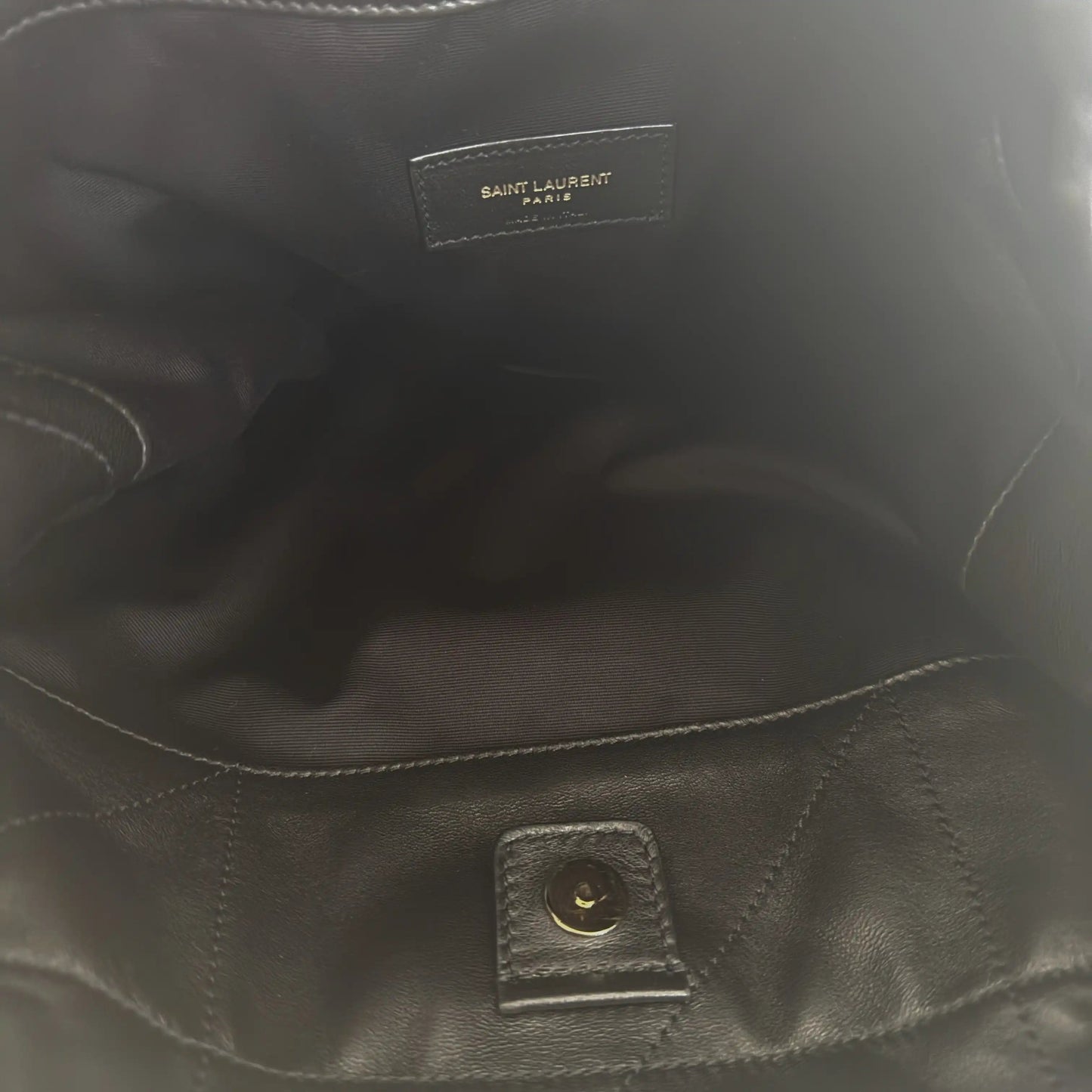 Saint Laurent Jamie Pochon aus Lammleder Schwarz / sehr gut Saint Laurent