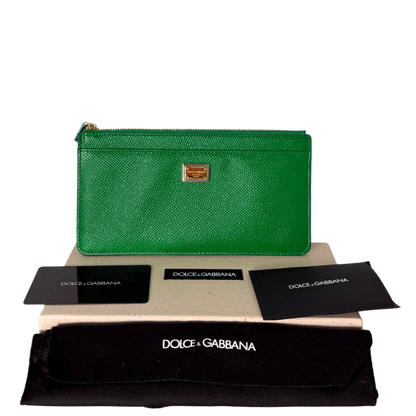 Dolce & Gabbana Geldbörse Grün / neuwertig Dolce & Gabbana