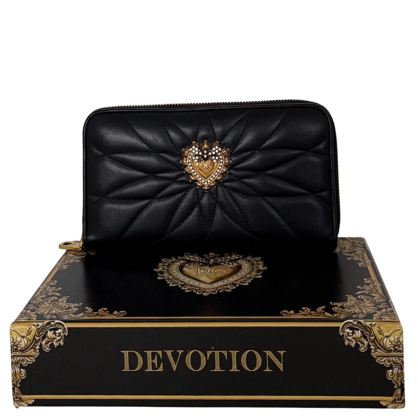 Dolce & Gabbana Devotion Geldbörse Schwarz / sehr gut