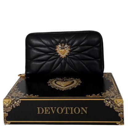 Dolce & Gabbana Devotion Geldbörse Schwarz / sehr gut