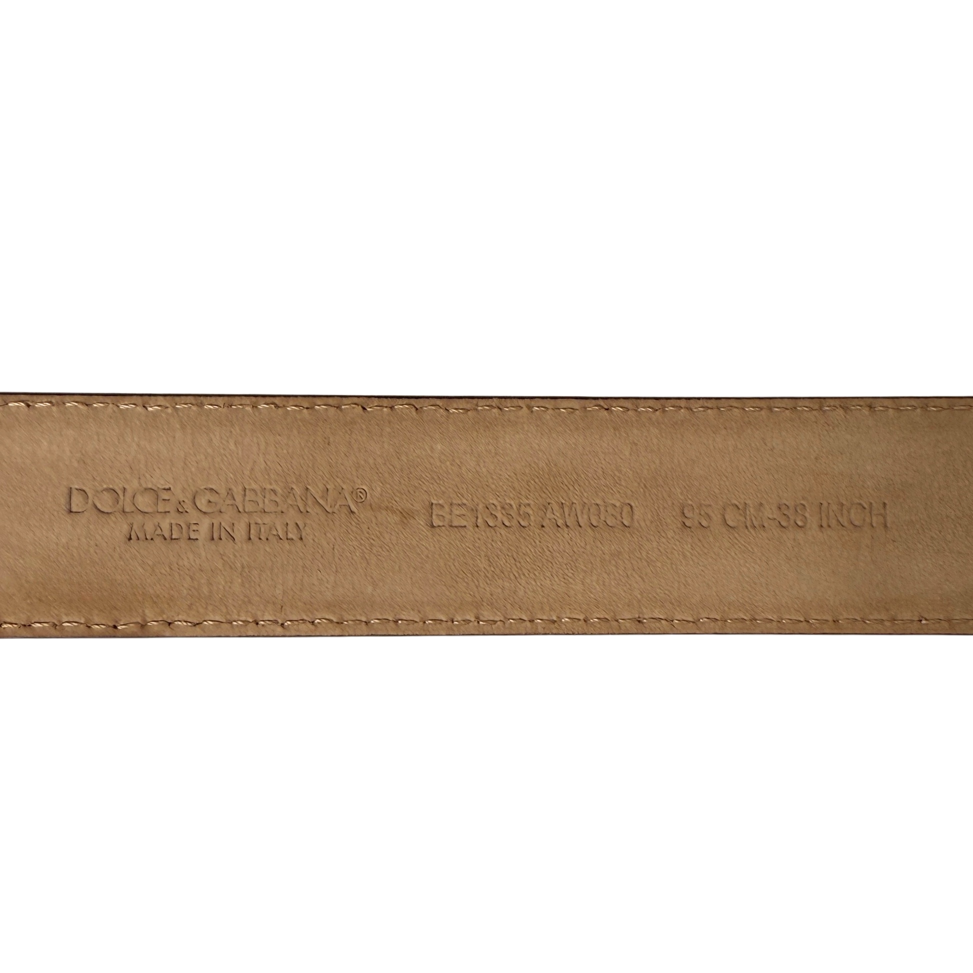 Dolce & Gabbana Amore Gürtel Größe 95 Schwarz / neuwertig Dolce & Gabbana