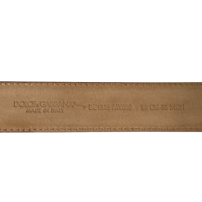 Dolce & Gabbana Amore Gürtel Größe 95 Schwarz / neuwertig Dolce & Gabbana