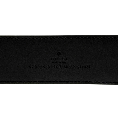 Gucci Polished D-Ring Ledergürtel Schwarz / neuwertig Gucci