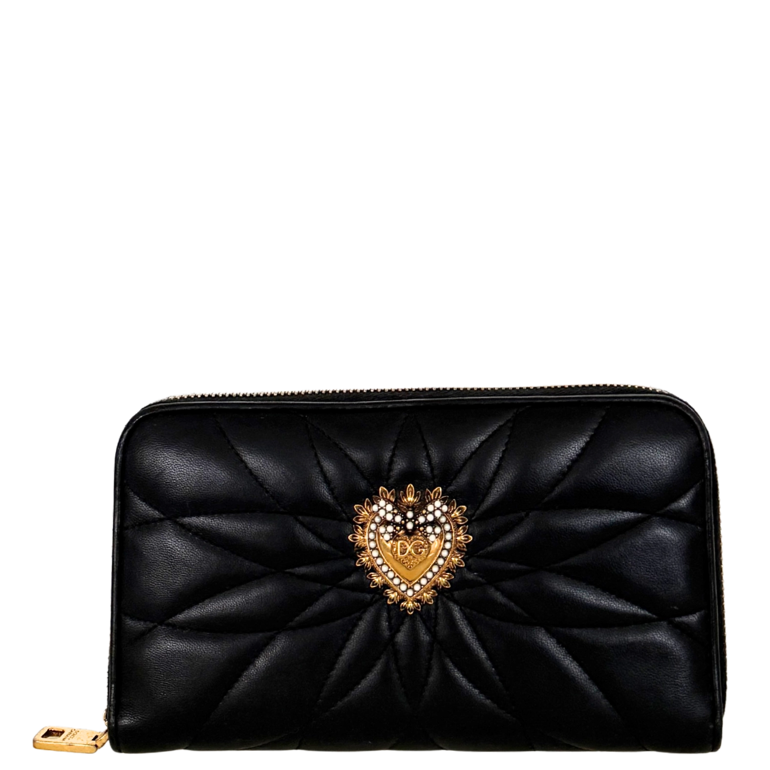 Dolce & Gabbana Devotion Geldbörse Schwarz / sehr gut