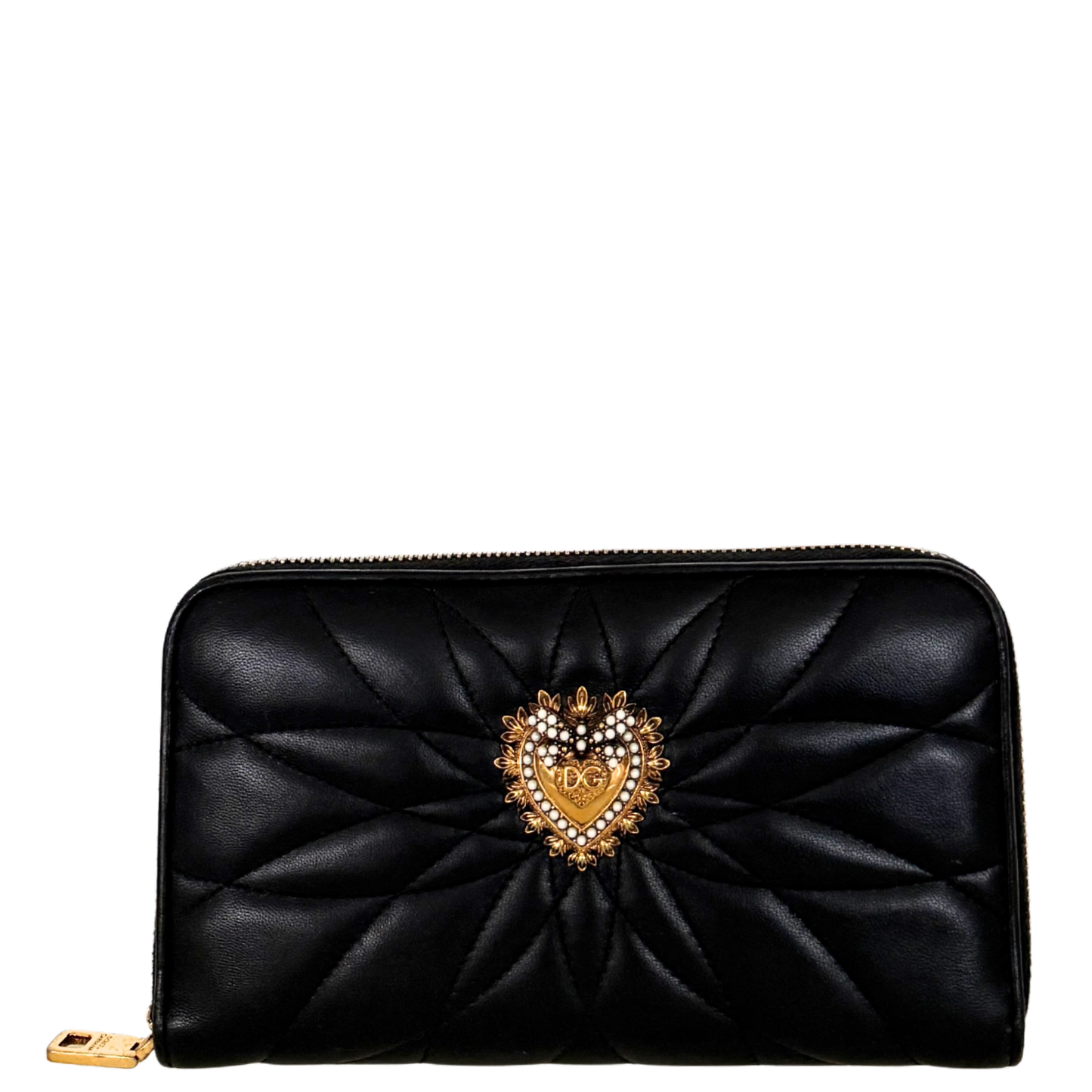 Dolce & Gabbana Devotion Geldbörse Schwarz / sehr gut