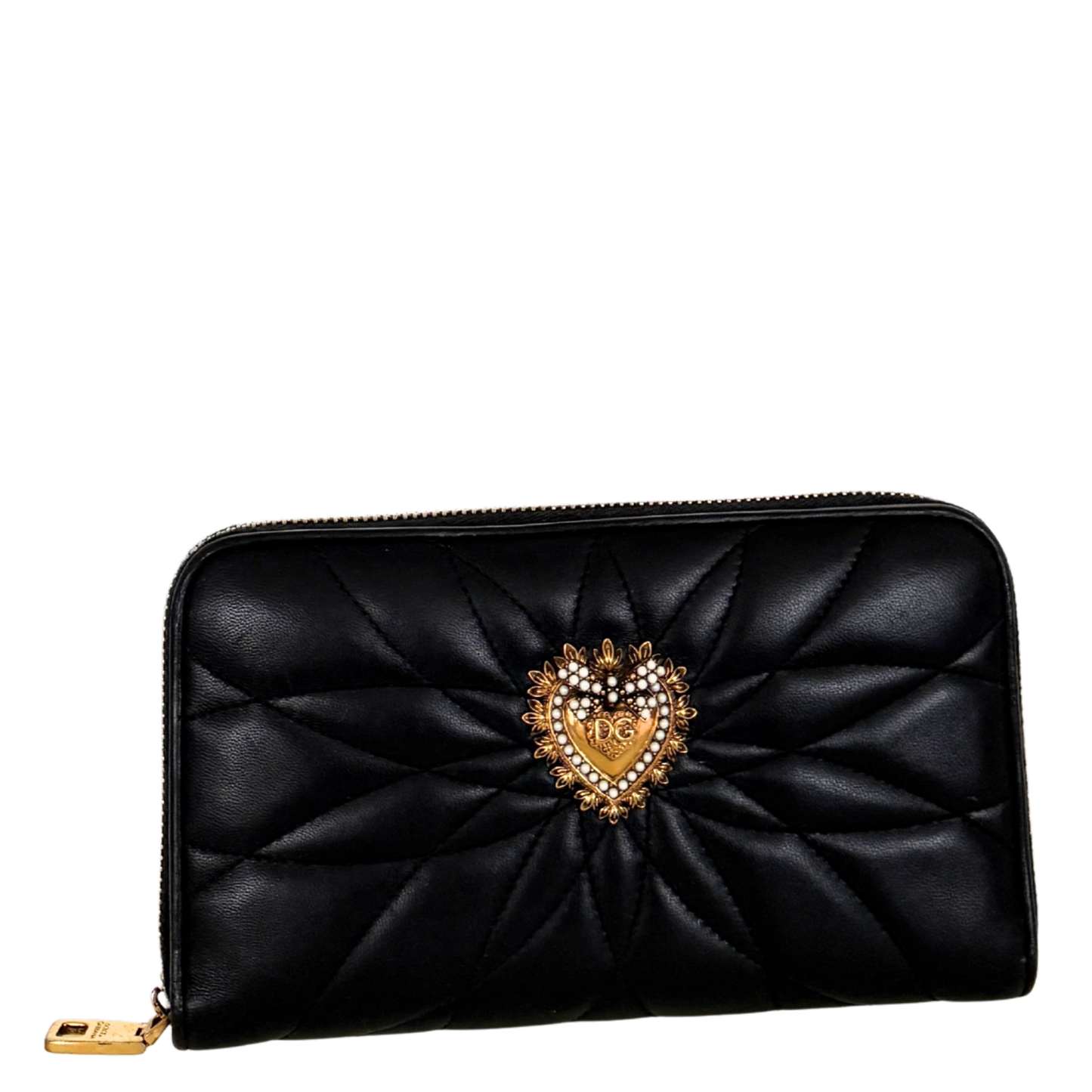 Dolce & Gabbana Devotion Geldbörse Schwarz / sehr gut