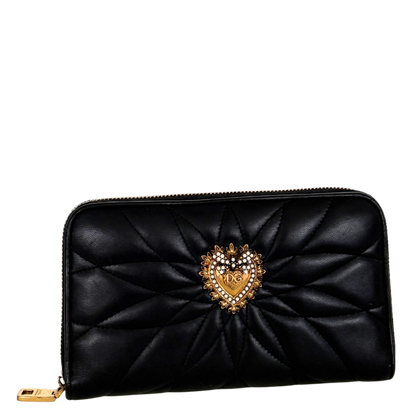 Dolce & Gabbana Devotion Geldbörse Schwarz / sehr gut