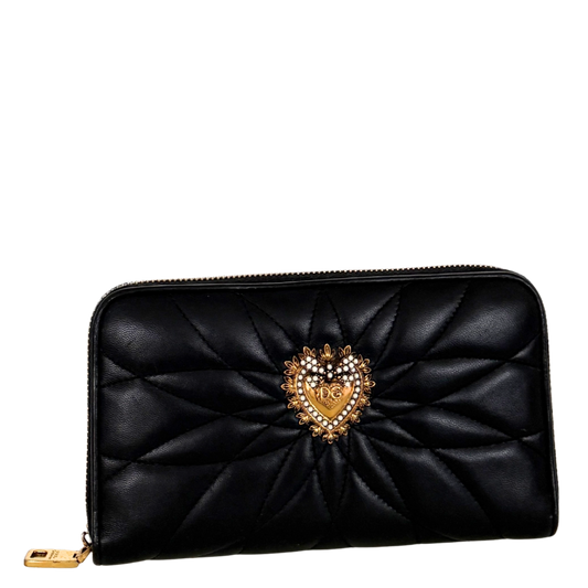 Dolce & Gabbana Devotion Geldbörse Schwarz / sehr gut