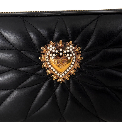 Dolce & Gabbana Devotion Geldbörse Schwarz / sehr gut