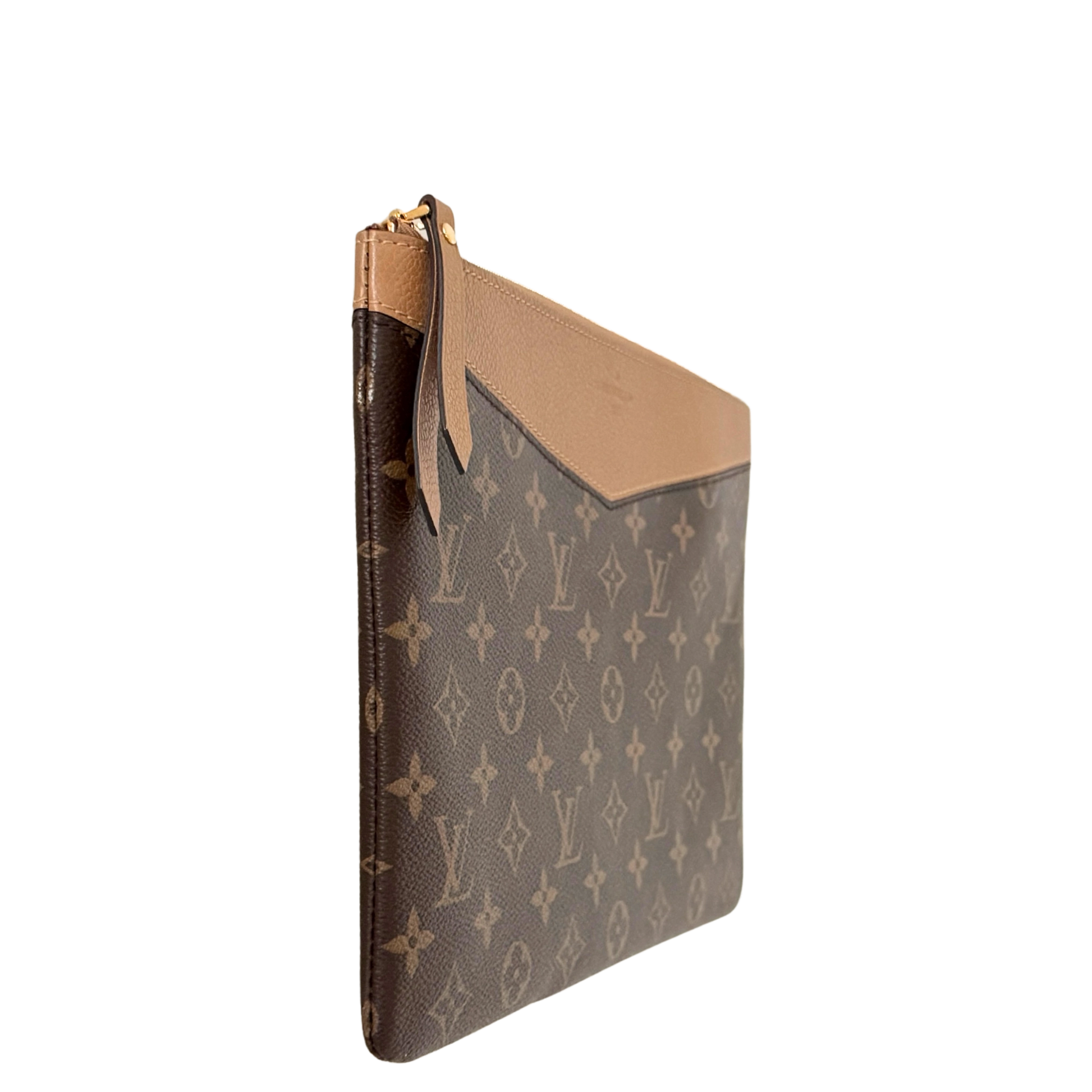 Louis Vuitton Daily Pouch Sesame Monogram Canvas Braun / neuwertig Louis Vuitton