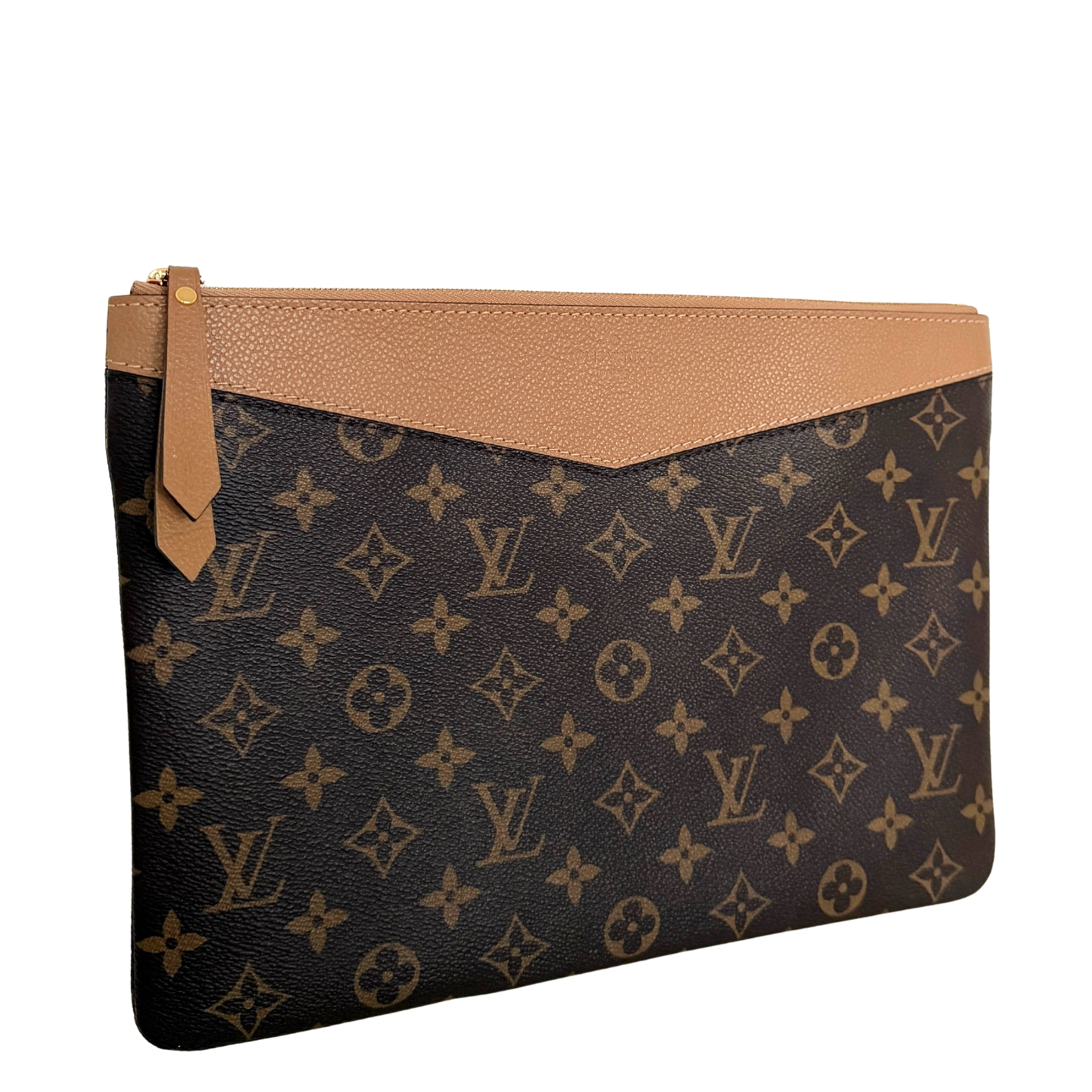 Louis Vuitton Daily Pouch Sesame Monogram Canvas Braun / neuwertig Louis Vuitton