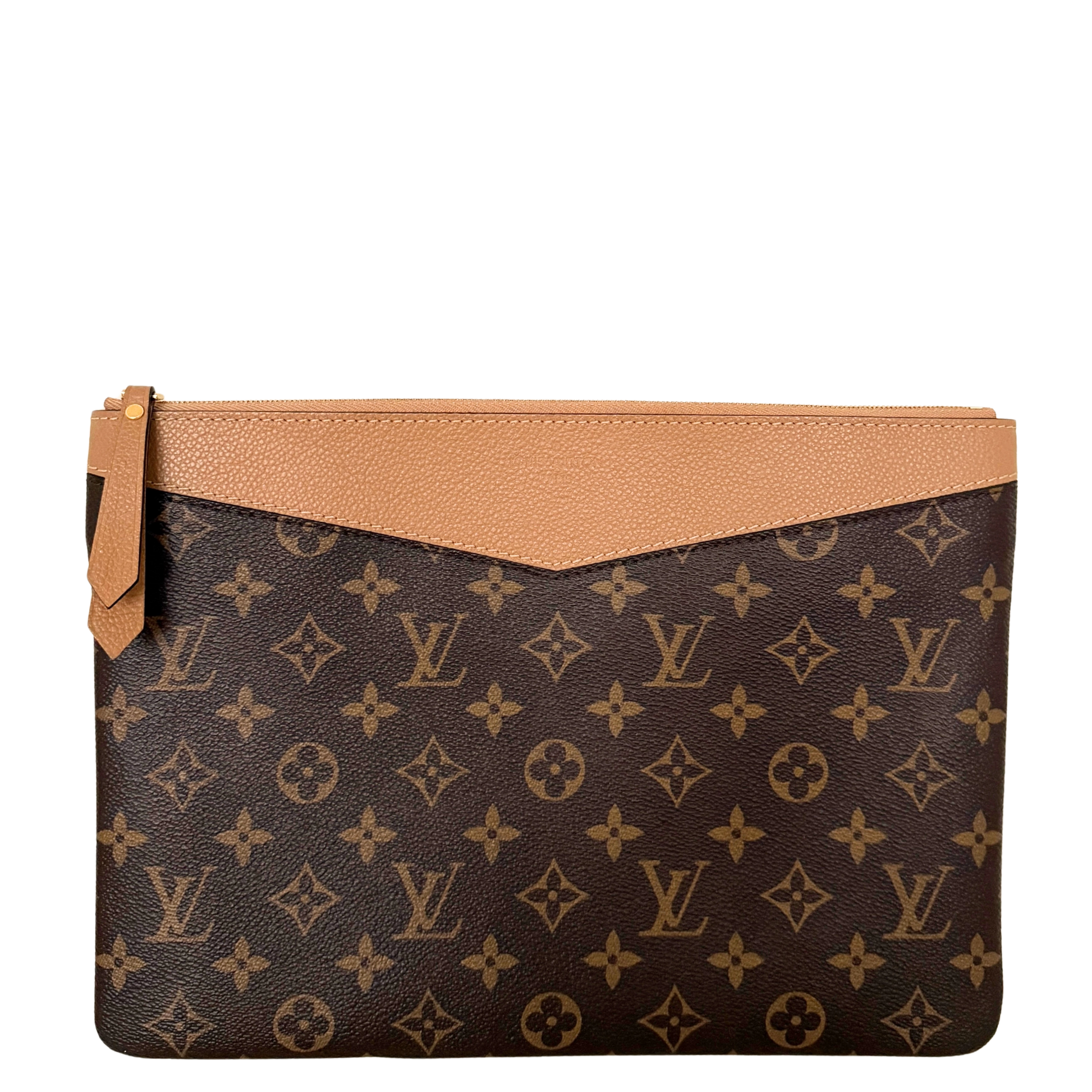 Louis Vuitton Daily Pouch Sesame Monogram Canvas Braun / neuwertig Louis Vuitton