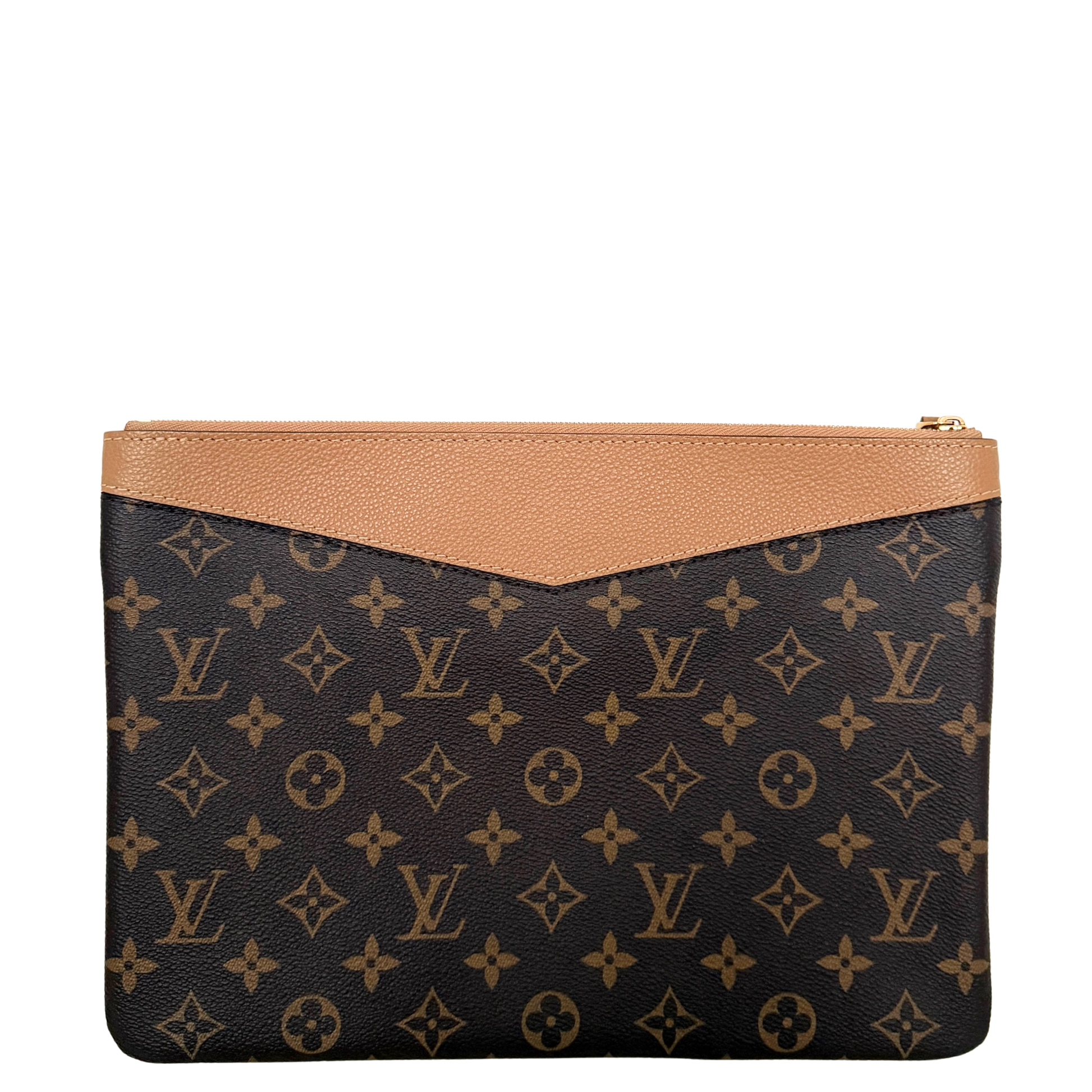 Louis Vuitton Daily Pouch Sesame Monogram Canvas Braun / neuwertig Louis Vuitton