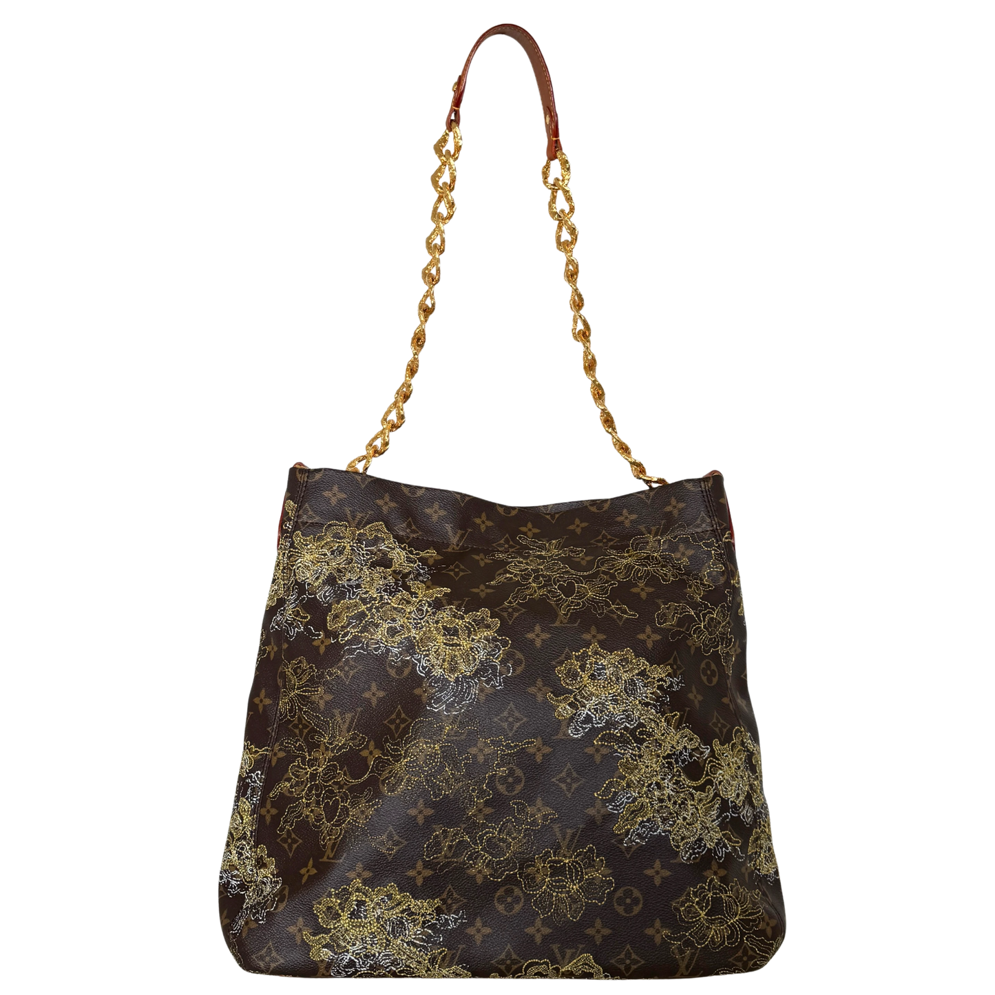 Louis Vuitton Limited Edition Monogram Dentelle Fersen Bag GM M95405 Braun / sehr gut Louis Vuitton