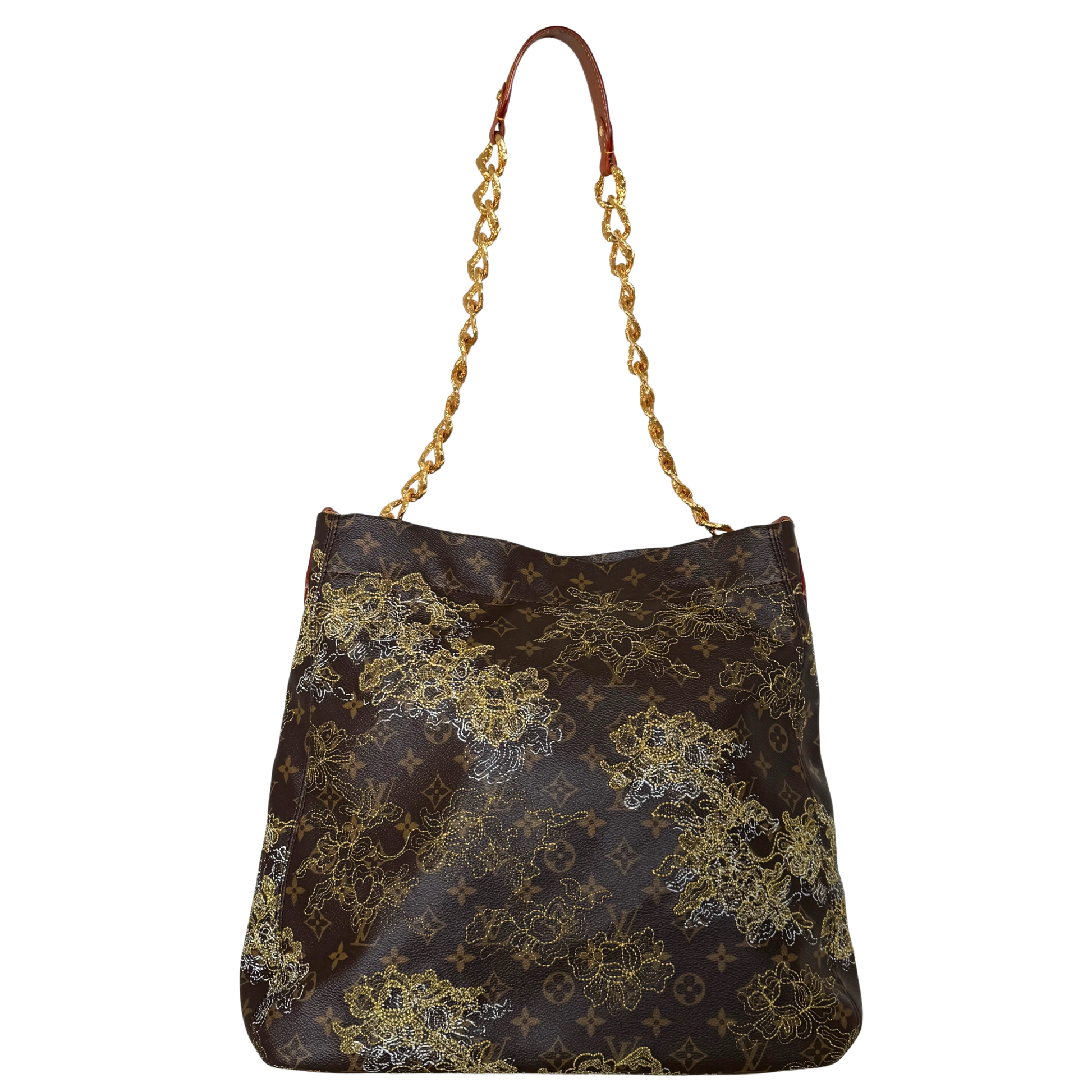 Louis Vuitton Limited Edition Monogram Dentelle Fersen Bag GM M95405 Braun / sehr gut Louis Vuitton