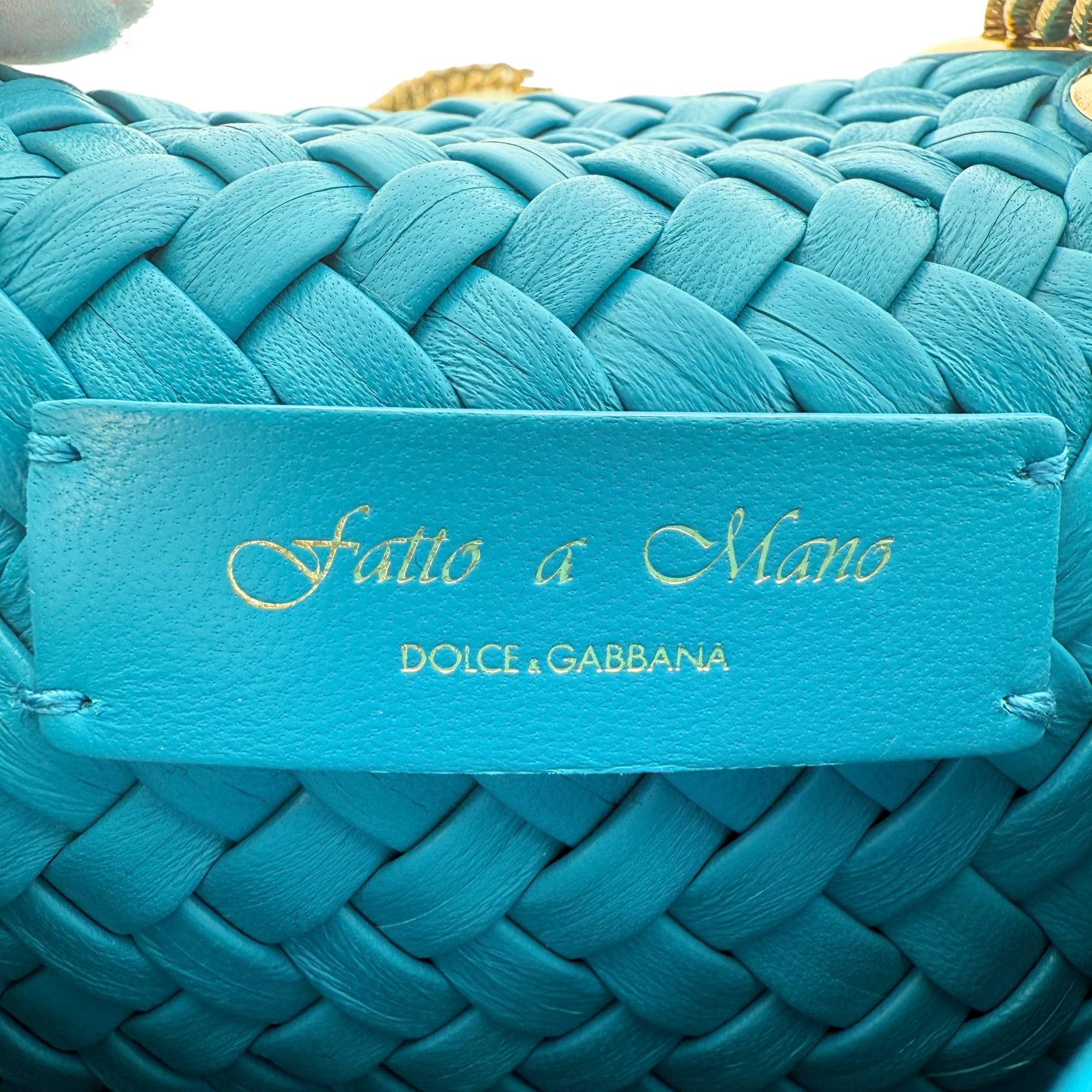 Dolce & Gabbana kleine Devotion Umhängetasche Blau / neuwertig Dolce & Gabbana