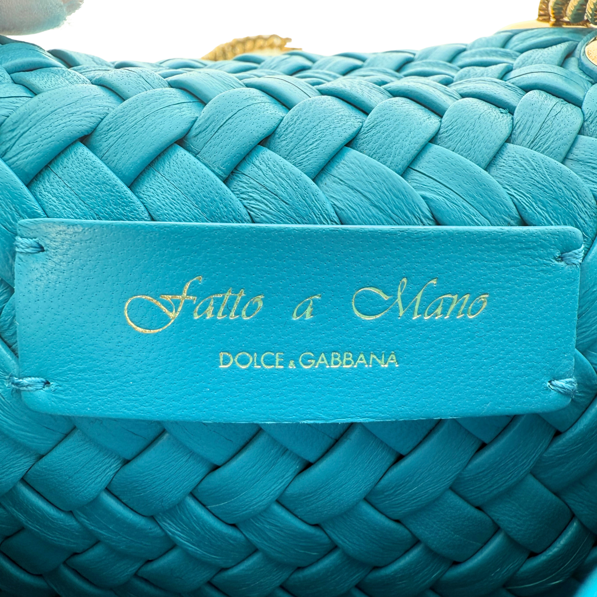 Dolce & Gabbana kleine Devotion Umhängetasche Blau / neuwertig Dolce & Gabbana