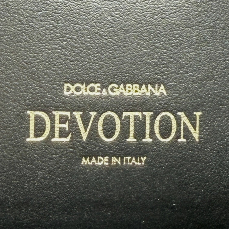 Dolce & Gabbana Große Schultertasche Devotion aus Strickgewebe Grau Fullset / neuwertig Dolce & Gabbana