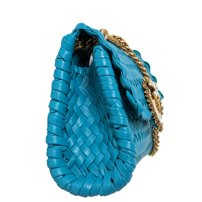 Dolce & Gabbana kleine Devotion Umhängetasche Blau / neuwertig Dolce & Gabbana