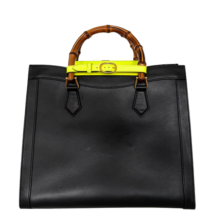 Gucci Großer Diana Bamboo Shopper Schwarz / sehr gut Gucci