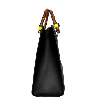 Gucci Großer Diana Bamboo Shopper Schwarz / sehr gut Gucci