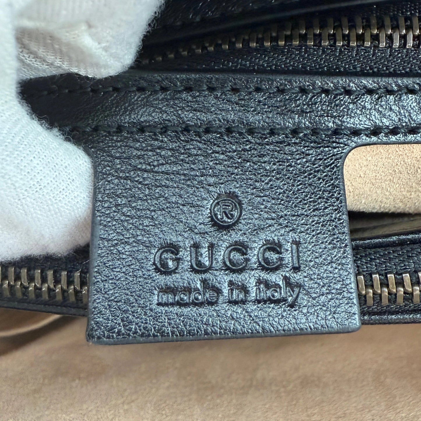 Gucci Großer Diana Bamboo Shopper Schwarz / sehr gut Gucci