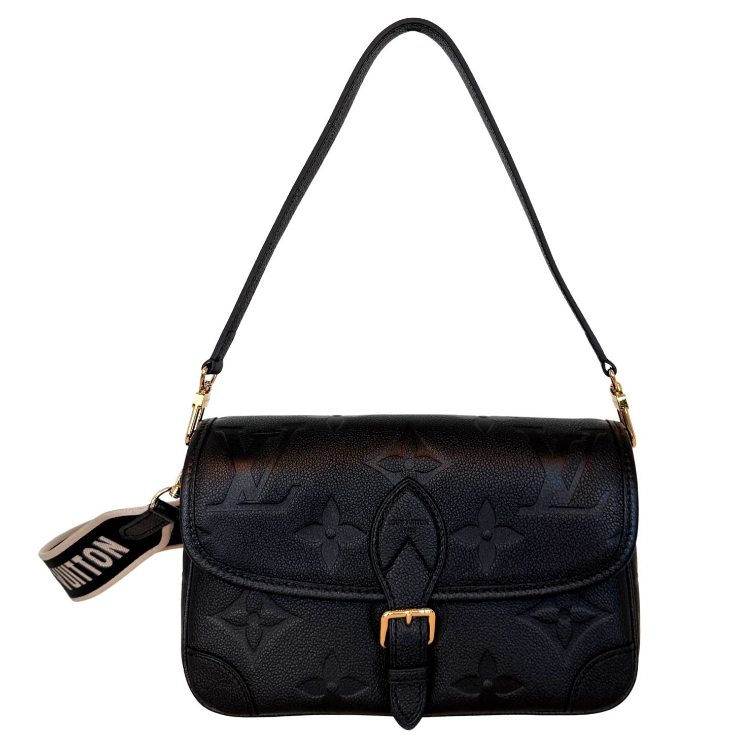 Louis Vuitton Diane Monogram Empreinte Leder Handtasche M46386 Schwarz Fullset / neuwertig Louis Vuitton