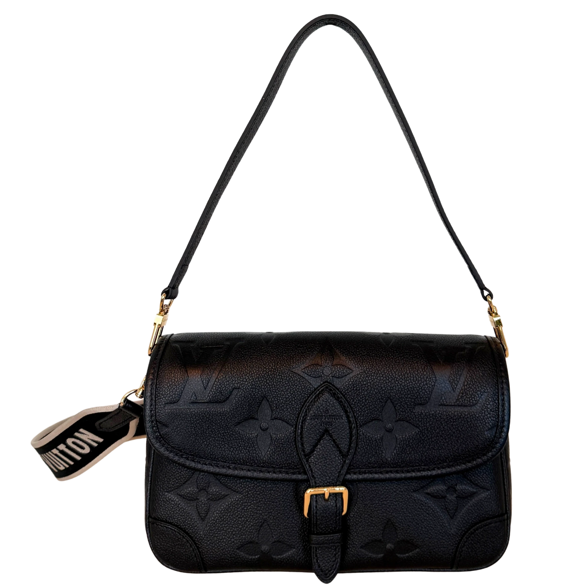 Louis Vuitton Diane Monogram Empreinte Leder Handtasche M46386 Schwarz Fullset / neuwertig Louis Vuitton