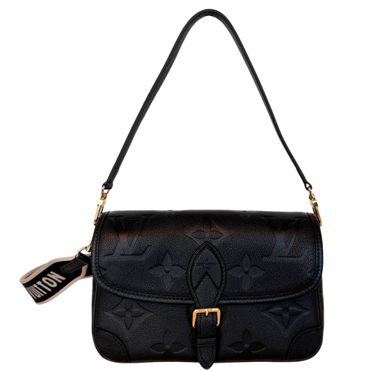 Louis Vuitton Diane Monogram Empreinte Leder Handtasche M46386 Schwarz Fullset / neuwertig Louis Vuitton