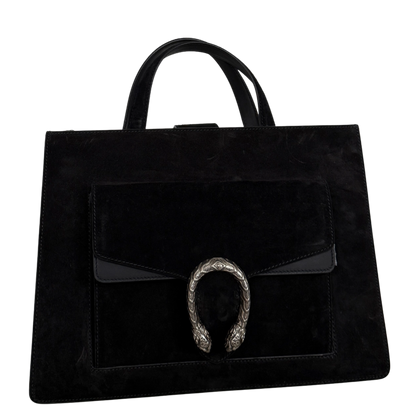 Gucci Dionysus Handtasche aus Veloursleder Schwarz / sehr gut