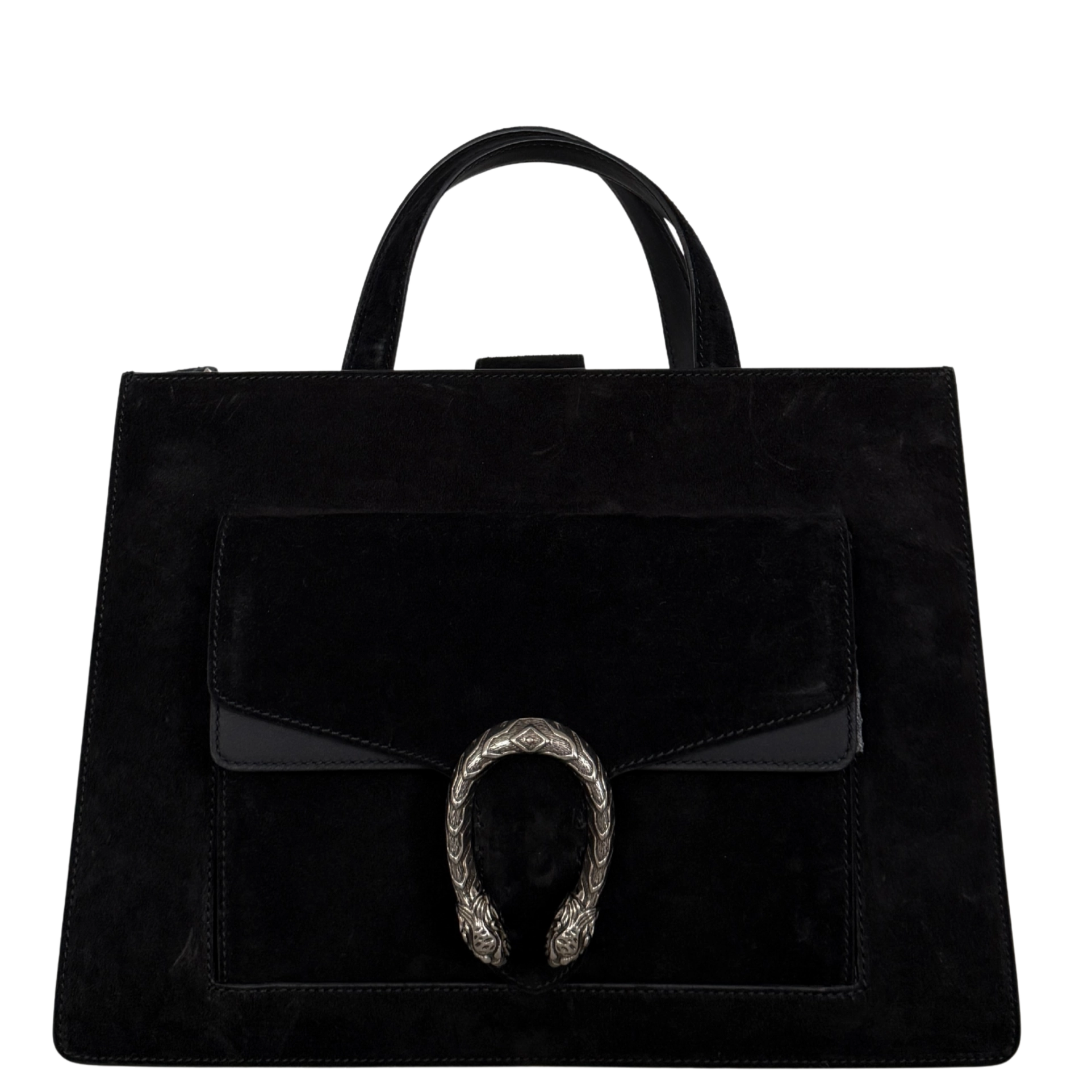 Gucci Dionysus Handtasche aus Veloursleder Schwarz / sehr gut