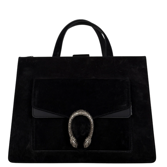 Gucci Dionysus Handtasche aus Veloursleder Schwarz / sehr gut