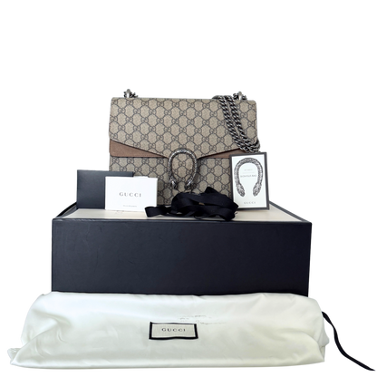 Gucci Dionysus medium GG Supreme Braun Fullst / sehr gut Gucci