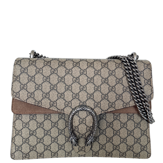 Gucci Dionysus medium GG Supreme Braun Fullst / sehr gut Gucci