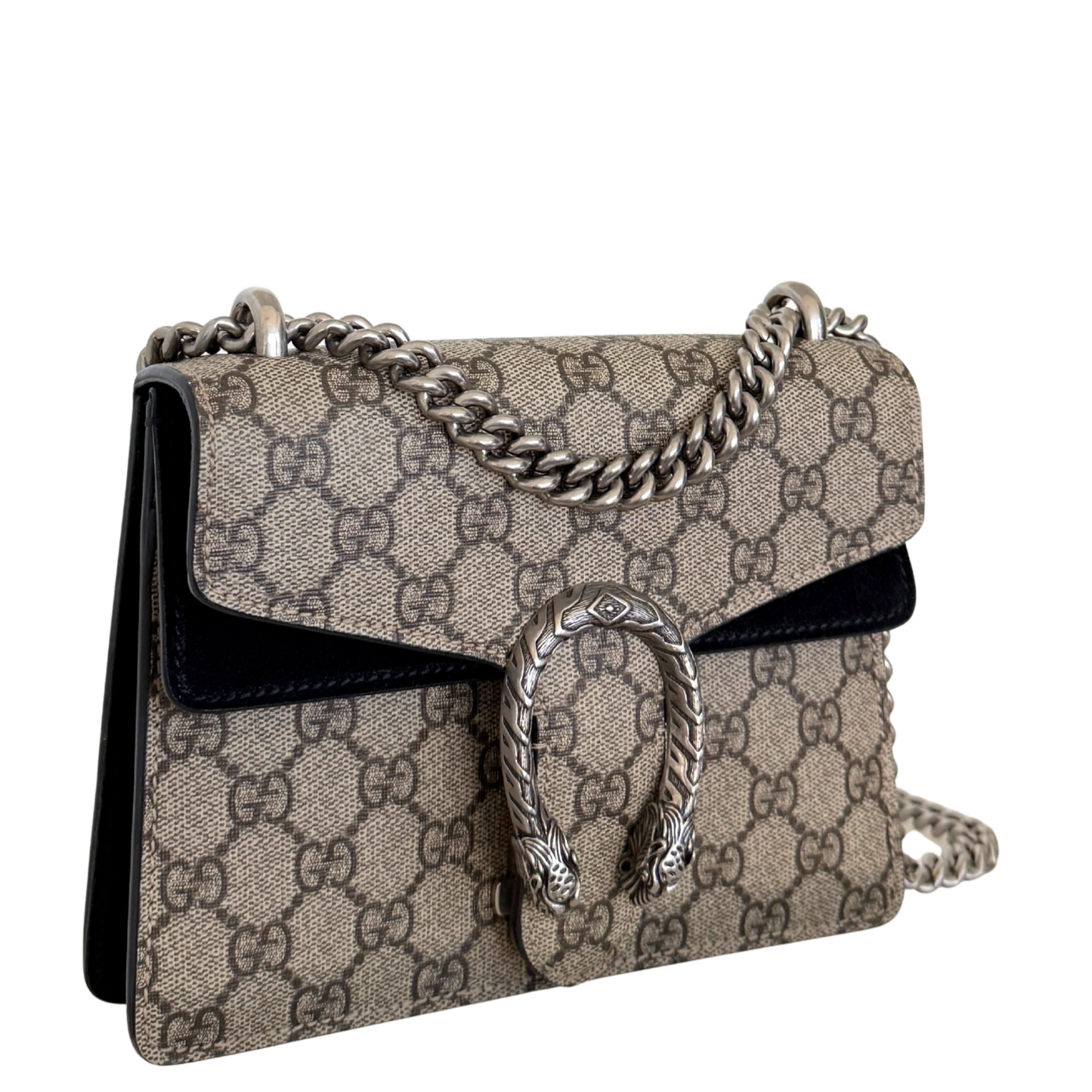 Gucci Dionysus Kleine Schultertasche GG Supreme Beige / sehr gut Gucci