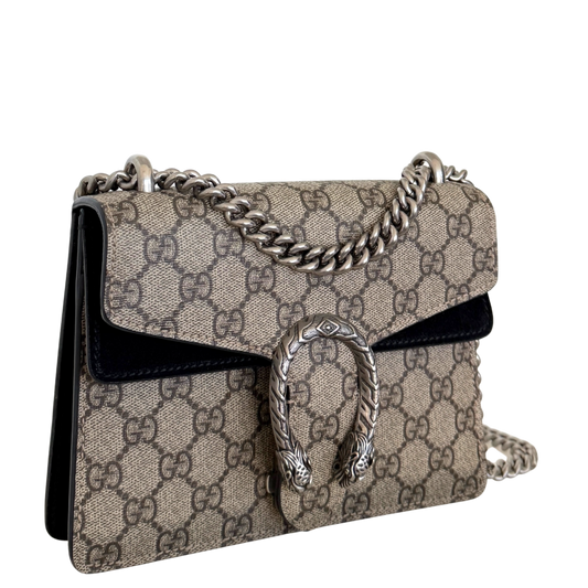 Gucci Dionysus Kleine Schultertasche GG Supreme Beige / sehr gut Gucci