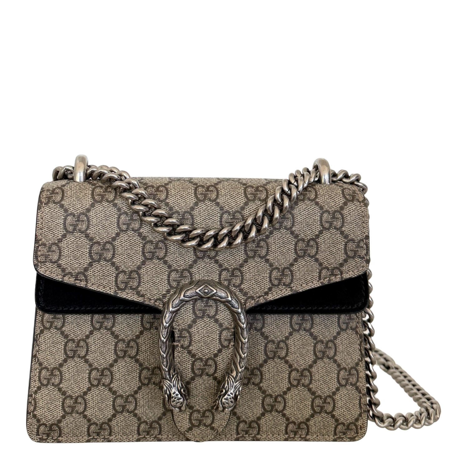 Gucci Dionysus Kleine Schultertasche GG Supreme Beige / sehr gut Gucci