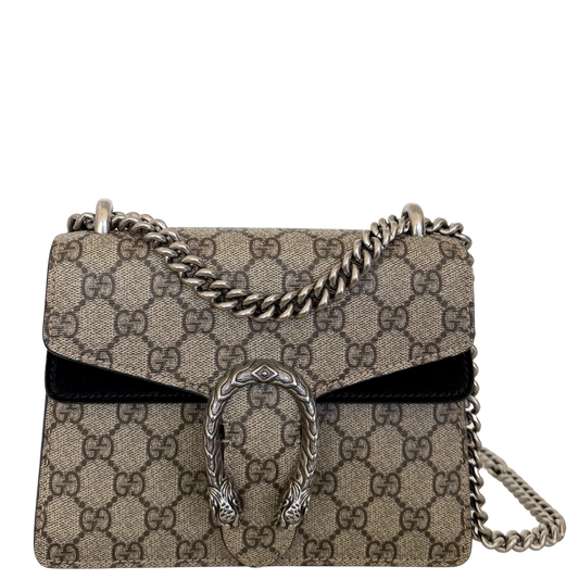 Gucci Dionysus Kleine Schultertasche GG Supreme Beige / sehr gut Gucci