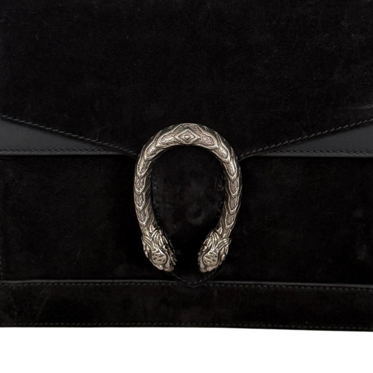 Gucci Dionysus Handtasche aus Veloursleder Schwarz / sehr gut