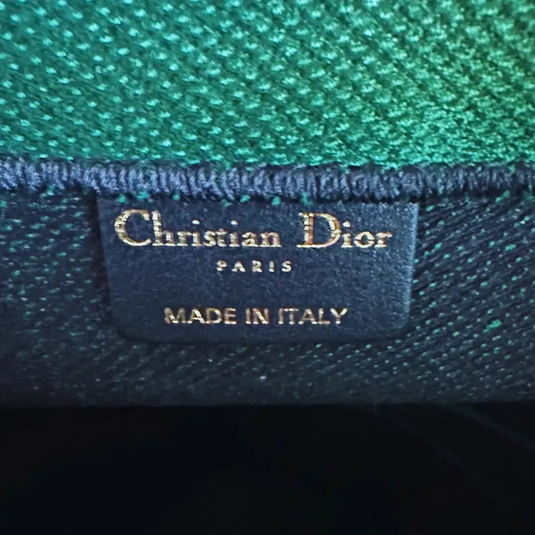 Dior Book Tote Large Check Leaf grün / schwarz / sehr gut Dior