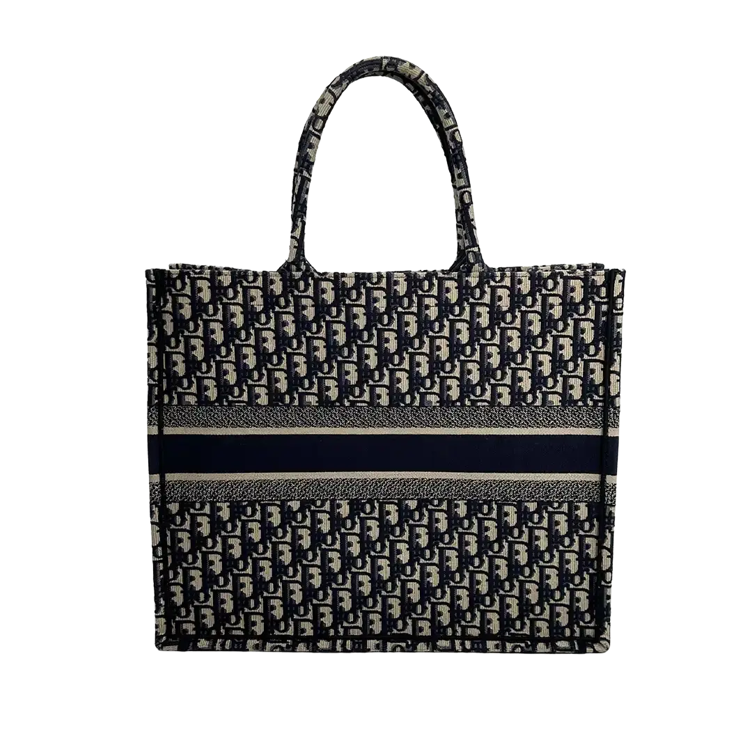 Dior Book Tote Oblique Large blau / sehr gut Dior