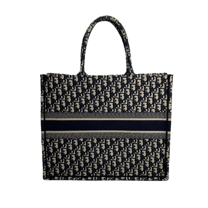 Dior Book Tote Oblique Large blau / sehr gut Dior