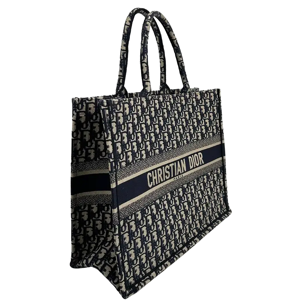 Dior Book Tote Oblique Large blau / sehr gut Dior