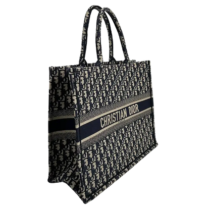 Dior Book Tote Oblique Large blau / sehr gut Dior