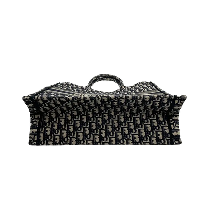 Dior Book Tote Oblique Large blau / sehr gut Dior