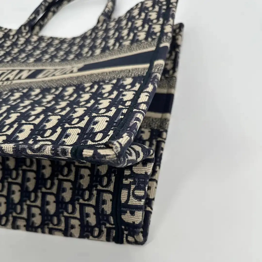Dior Book Tote Oblique Large blau / sehr gut Dior