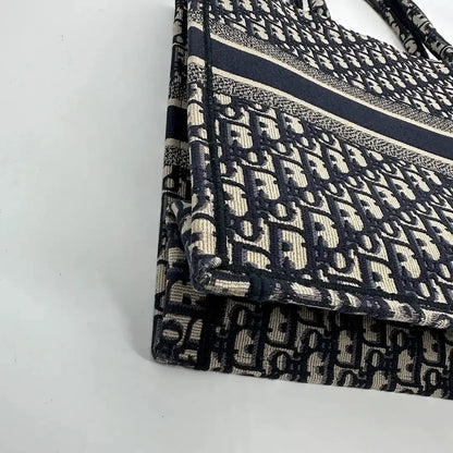 Dior Book Tote Oblique Large blau / sehr gut Dior