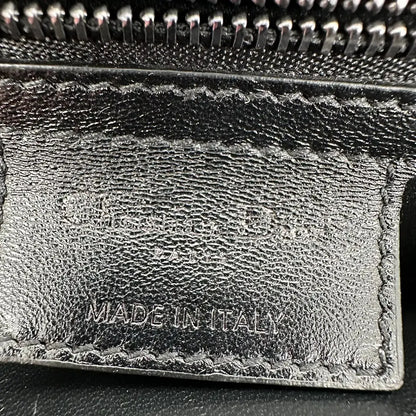 Dior CARO Tasche mittelgroß schwarz Leder Gun Metal / sehr gut Dior