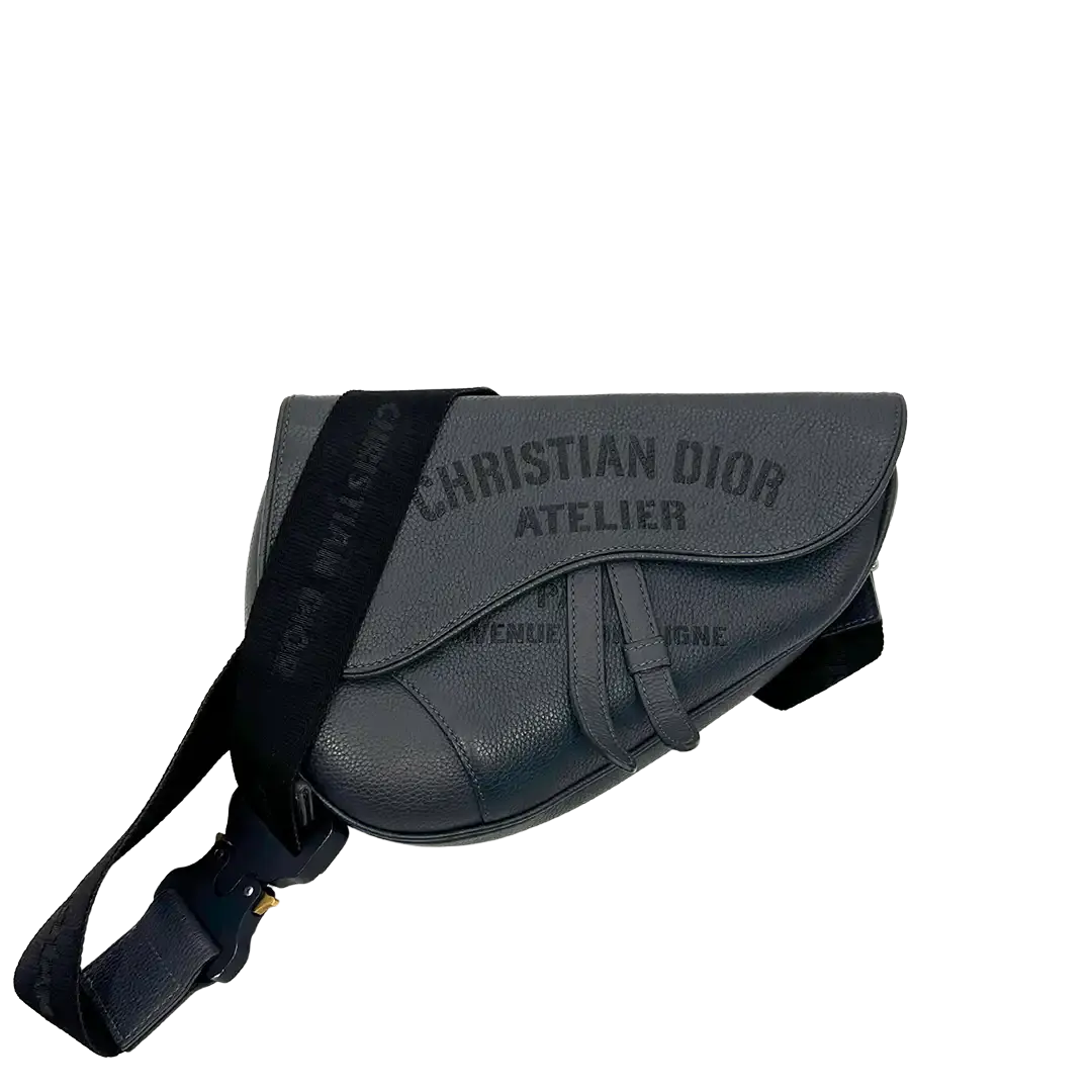 Dior Christian Dior Saddle Bag Atelier Signature grau / gut Dior