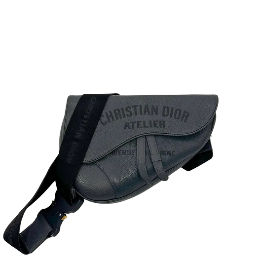 Dior Christian Dior Saddle Bag Atelier Signature grau / gut Dior